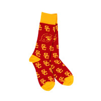 USC Trojans Cardinal SC Interlock Repat Socks